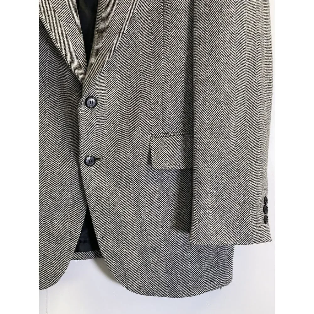 Chadmore Sport Coat Blazer Mens‎ 40R Tweed Multicolor Wool Blend Vintage Grey